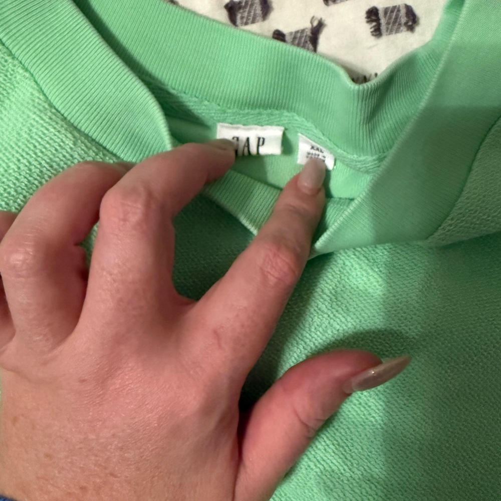 GAP Light Green Knit Top